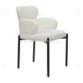 Cadeiras de jantar brancas de couro de microfibra importadas